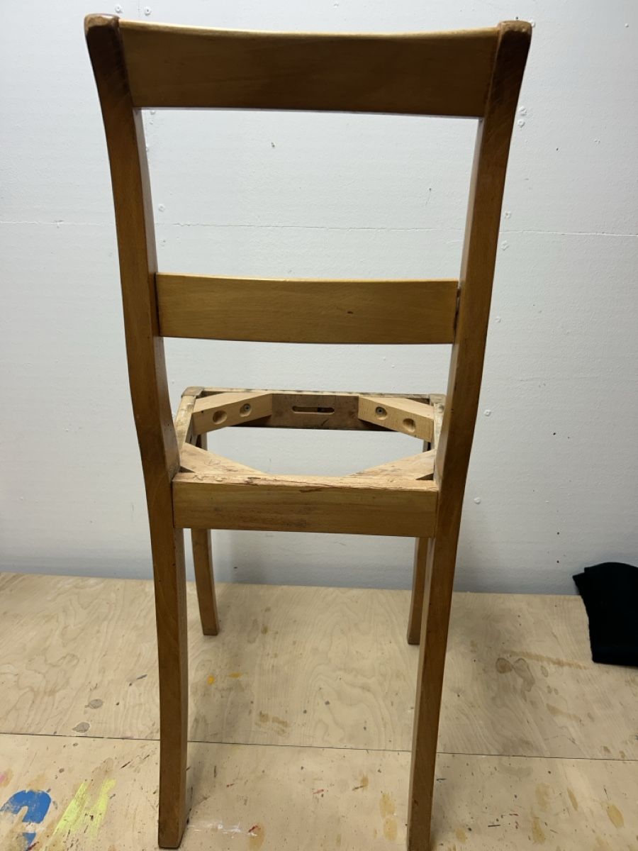Chaises: Holzstuhl, Biedermeier unrestauriert – Défectueux à Uster par Stromboli7 6