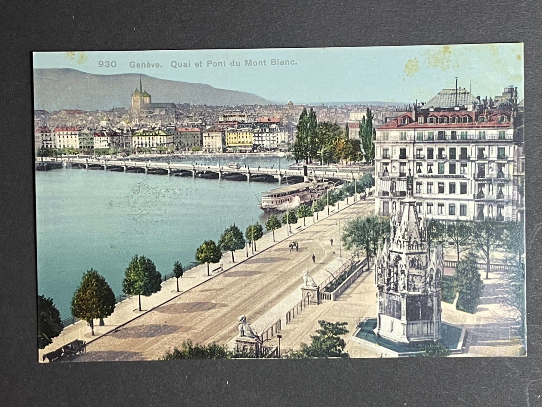 Ansichtskarten: Genf, Quai – Gebraucht aus Steg VS von danwer74