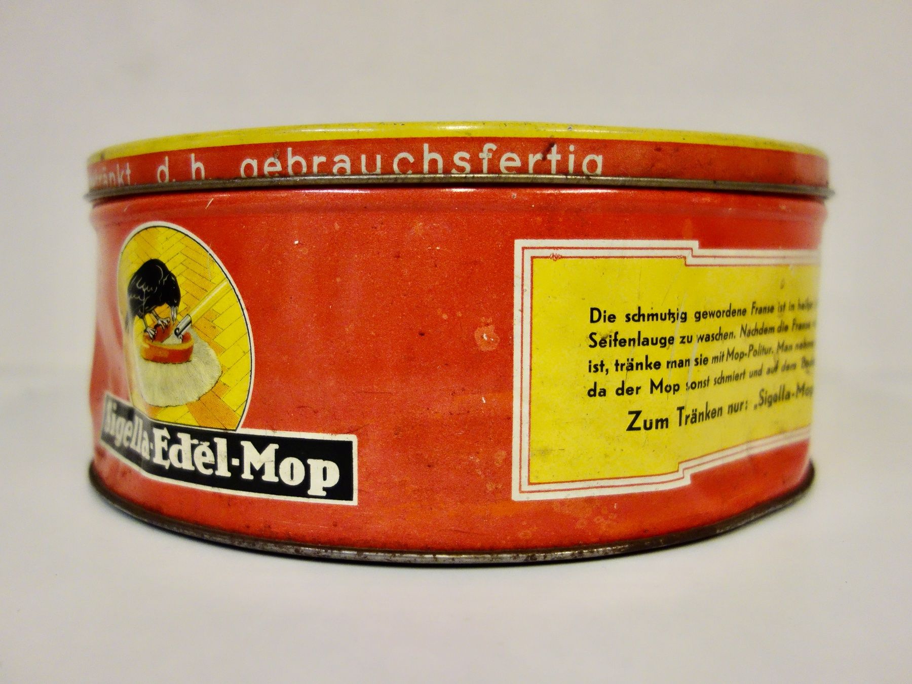 Alle Dekorationen: alte Blechdose Dose Blech SIGELLA EDEL - MOP – Gebraucht aus Kerzers von bottlesandboxes 1