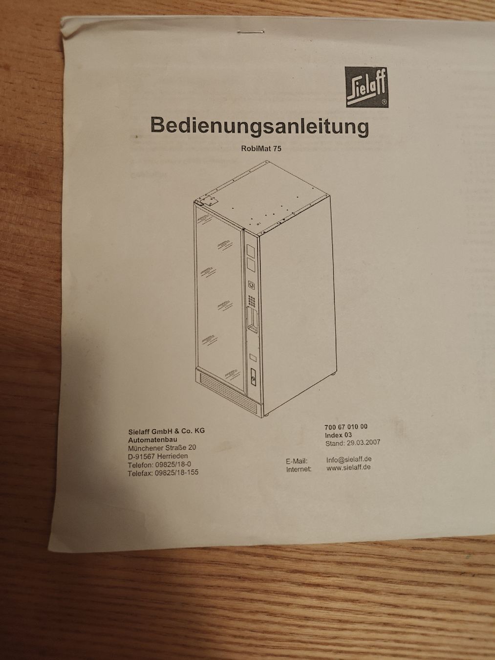 Selecta Altro per Gastronomia & Hotel: Selecta automat Robimat 75 – Usato da Kottwil venduto da Cri_75r7 2