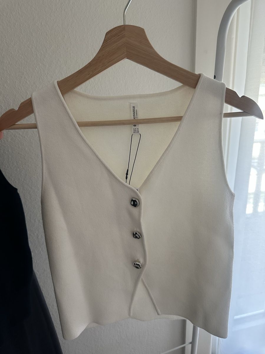 Stradivarius Tops: Top blanc / haut blanc - taille S - Stradivarius – Neuf avec emballage d'origine à Lausanne par ver_cyj8