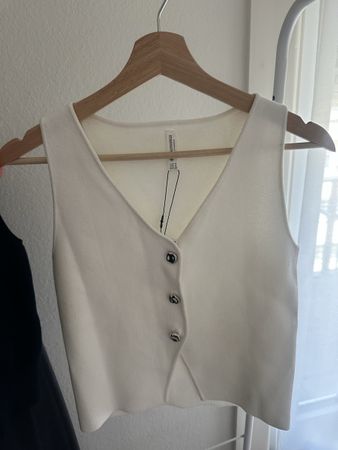 Top blanc / haut blanc - taille S - Stradivarius