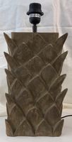 Pied de lampe en bois brun