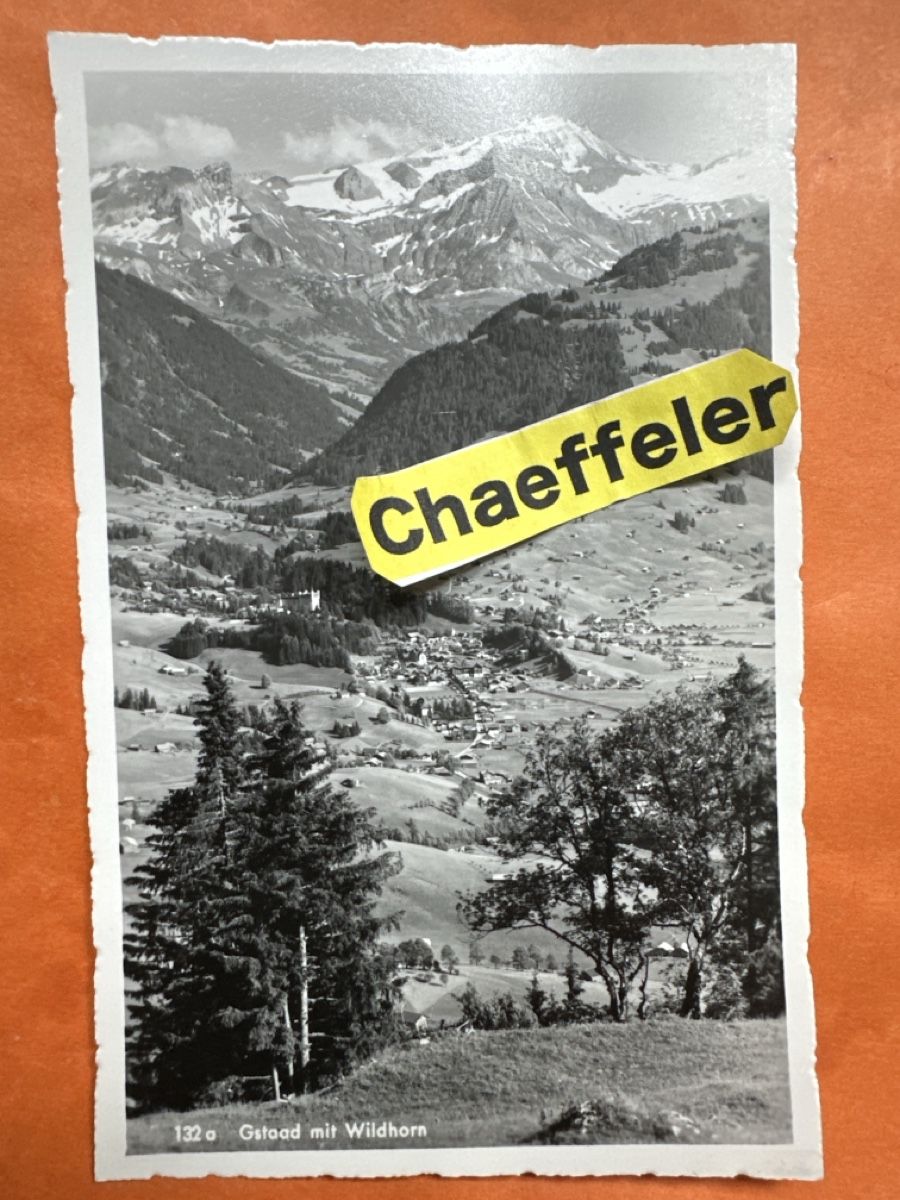 Ansichtskarten: Alte Ansichtskarte: Gstaad mit Wildhorn – Gebraucht aus Zürich von Chaeffeler