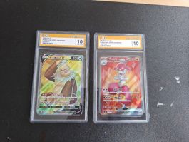 Pokemon Karten Slaking V Medicham ex  Graded 10