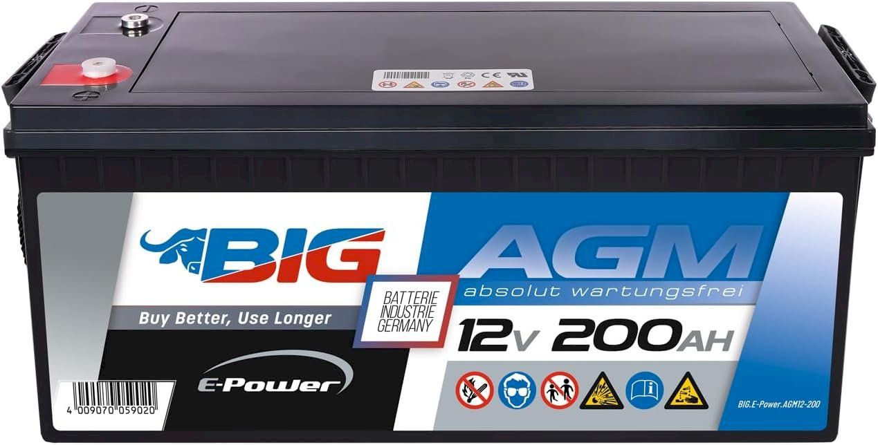Batterien: BIG E-Power AGM 12V 200Ah – Neu und originalverpackt aus Bottighofen von zaap