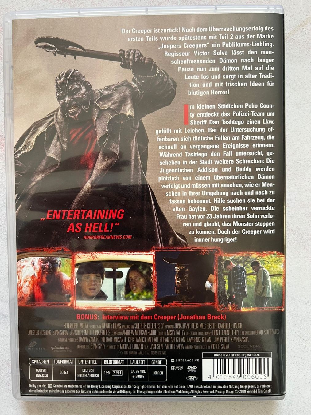 Tutti i DVDs: Jeepers Creepers 3 – Usato da Dättwil AG venduto da ale_j8mr 1