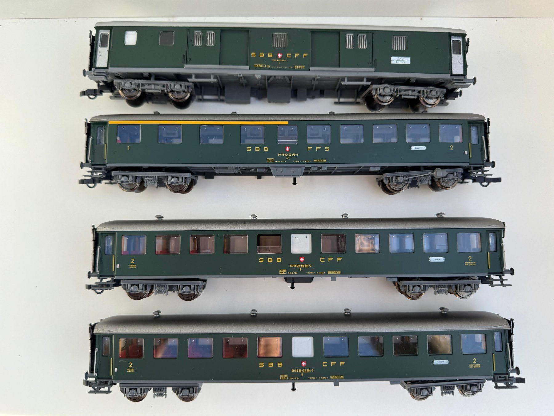 H0 Fleischmann SBB Personenzug schwere Bauart (Neu (gemäss Beschreibung ...