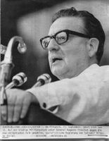 Salvador Allende, Präsident Chile, 1985, Pressefoto Keystone