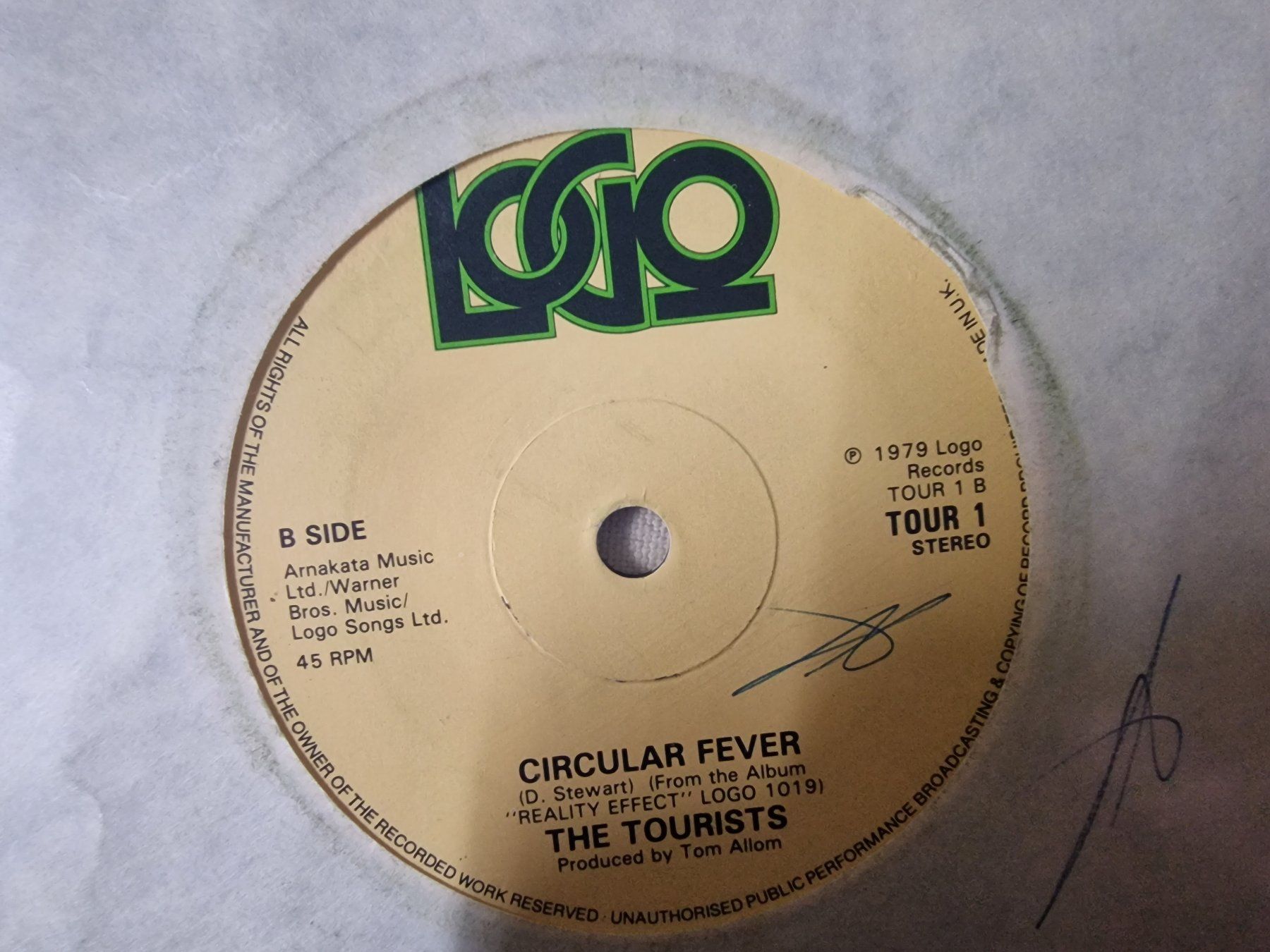 Dischi in vinile: The Tourists Single – Reality Effect – Usato da Root venduto da atelier22 1