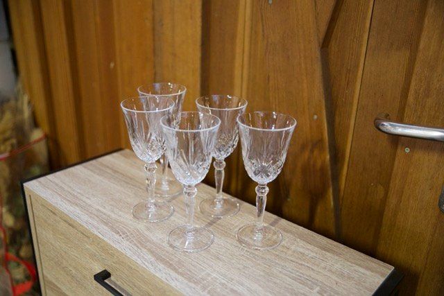 Bicchieri: Fünf Kristallglas Weingläser – Usato da Titterten venduto da fra_v27g 1