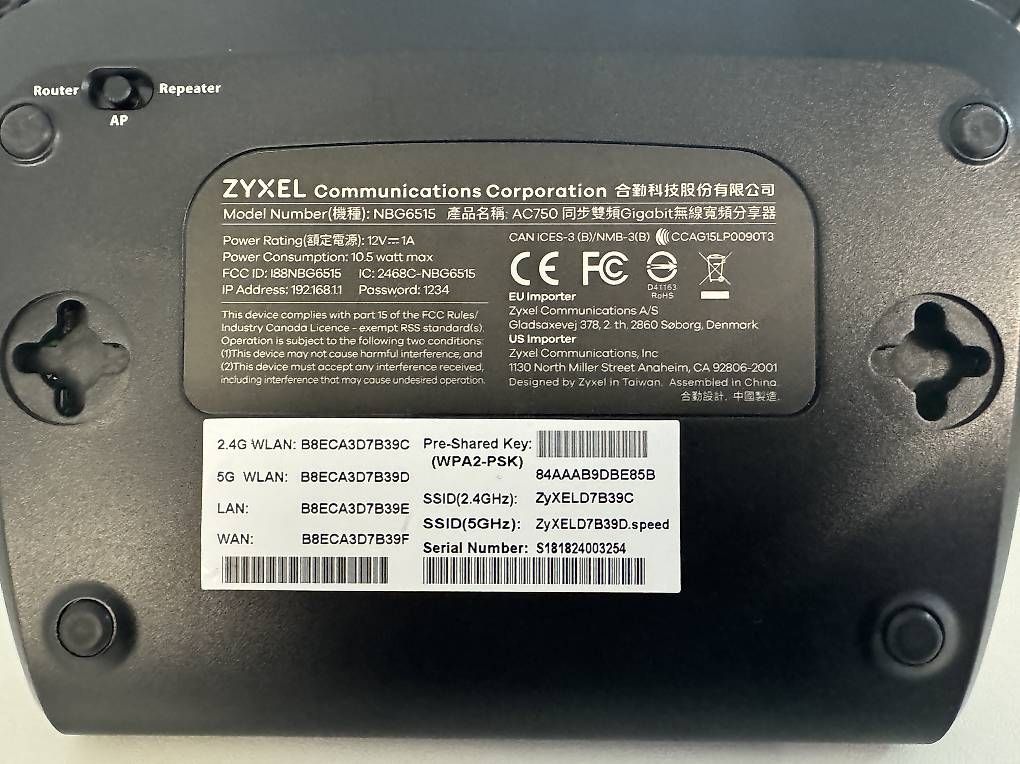 Modem & Router: zyxel nbg6515 3in1 – Usato da Hombrechtikon venduto da jimikern 3