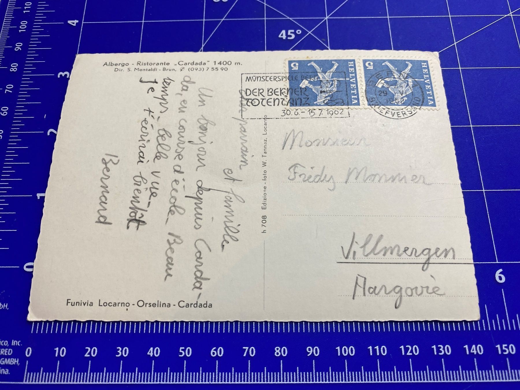 Cartoline postali: Locarno Funivia Cardada Ansichtskarte – Usato da Prosito venduto da Danielehh 1