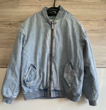 Bomberjacke Jeansjacke Gr M, gefüttert