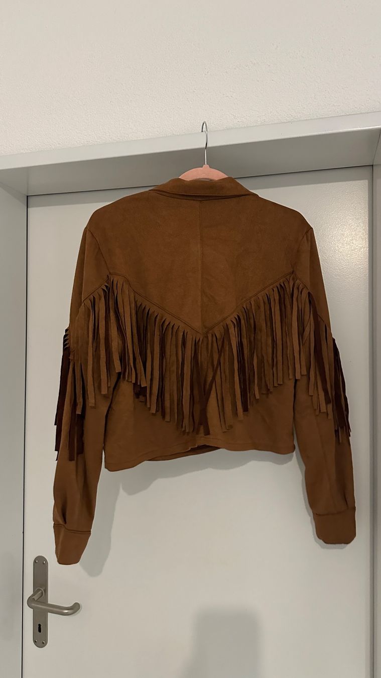 Vestes: Braune Cowboyjacke mit Fransen – Neuf (Voir description) à Chur par sivik 3