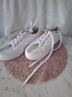 Weisse Sneaker mit Plateau, Gr. 37