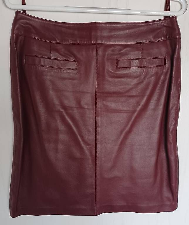 Gonne: Ashley Brooke, Leder Rock, bordeaux, Gr. 38 – Usato da Gunzgen venduto da Isicroft 1
