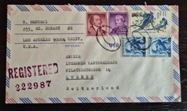 Schöner Luftbrief aus den USA 1967