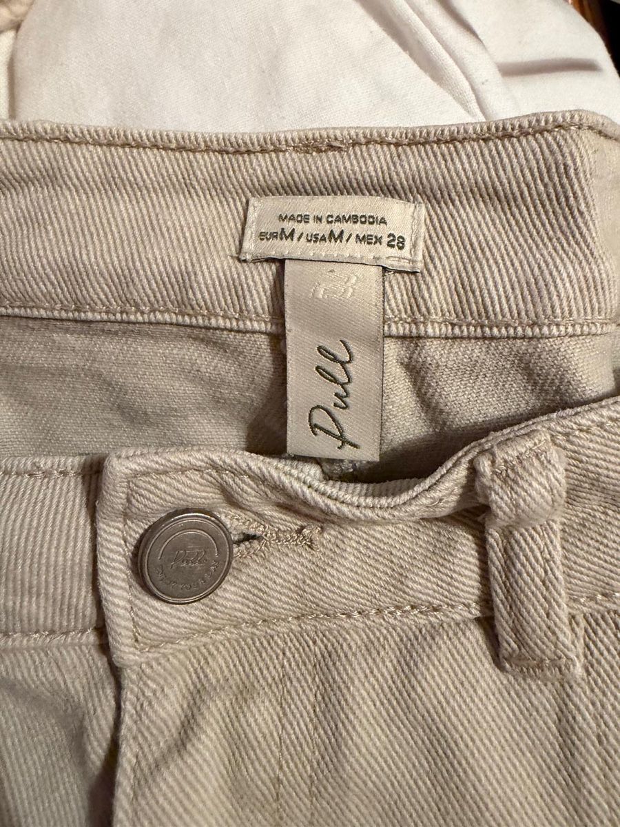 Gonne: Sommerlicher Jeansrock von Pull&Bear, Grösse M, beige – Usato da Hochdorf venduto da a.patricia 1