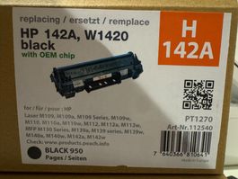Peach Toner W1420 HP 142A schwarz neu  OVP