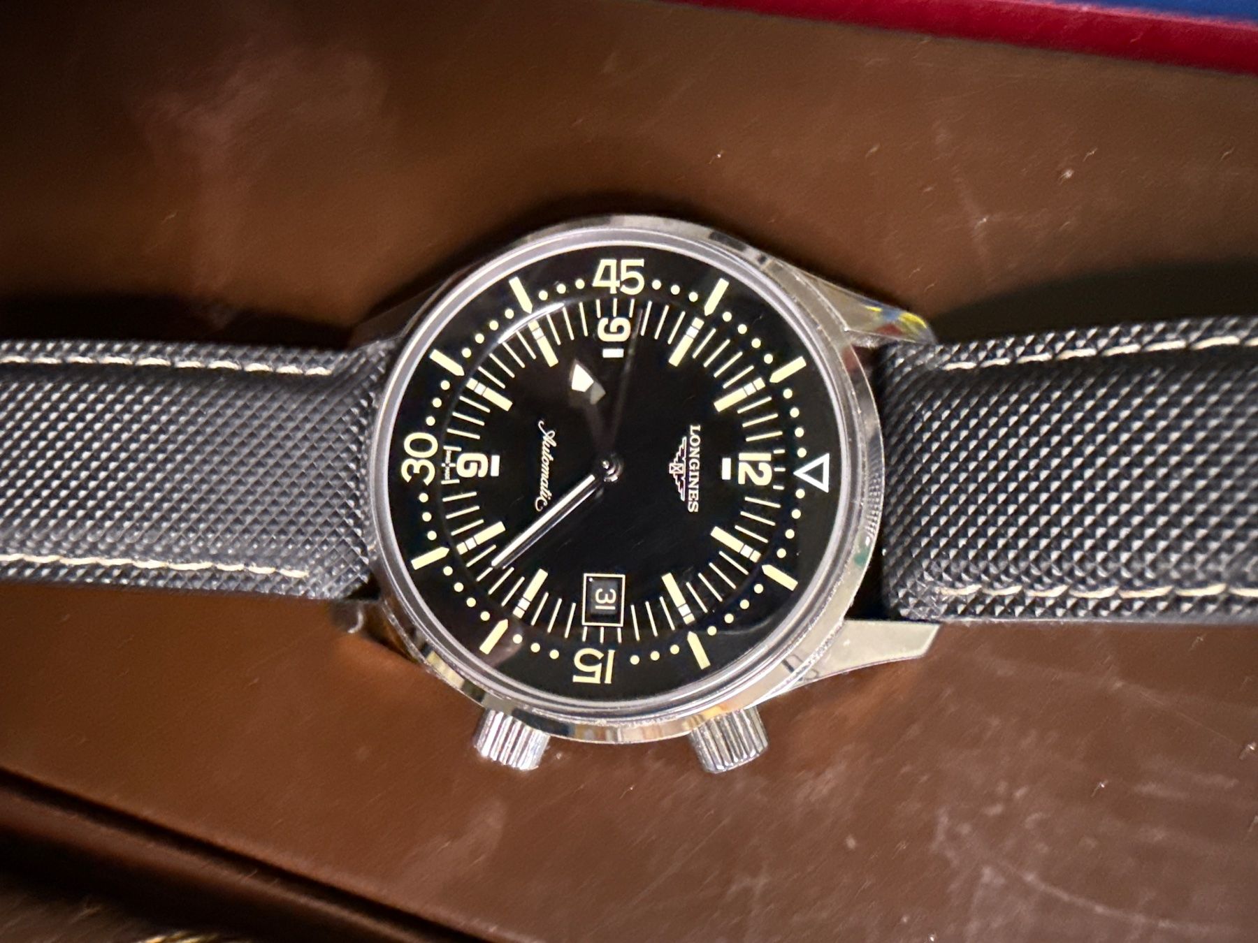Longines Orologi: Longines Legend Driver 42 mm Gepflegt – Usato da Pfeffingen venduto da Allhandelklgwatches 1
