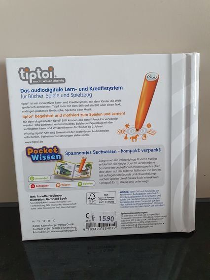 Bücher: Neu - Tiptoi - Buch - Pocket Wissen - Dinosaurier – Neu und originalverpackt aus Dagmersellen von Jarsetz_Restposten 1