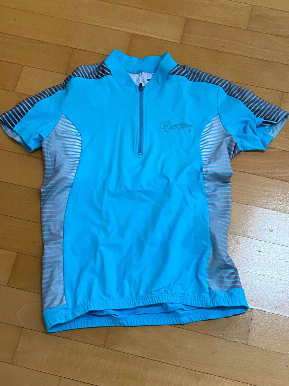 Canottiere & Pantaloni: Crosswave Damen Veloleibchen türkis grau – Usato da Zürich venduto da Flums74