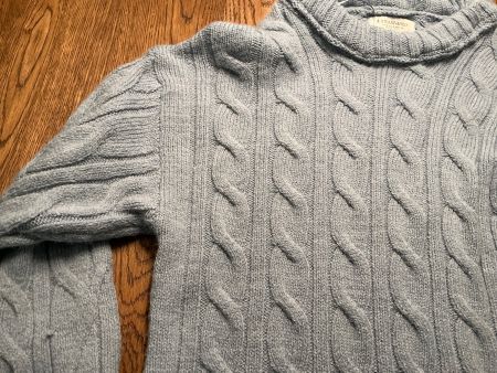 Winter Strickpullover, hellblau, Grösse S, warm