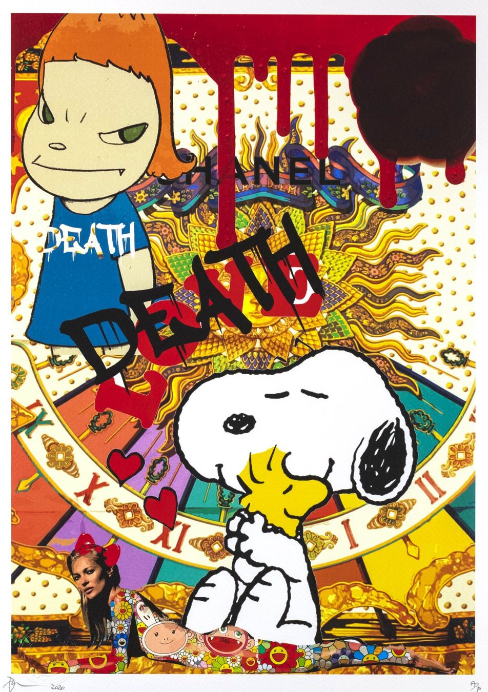 Posters & Illustrations: Death, Snoopy, limitierter Kunstdruck – Neuf (Voir description) à Masein par KunstvonFrauen