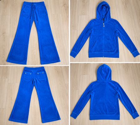 Ensemble Juicy Couture en velours bleu roi