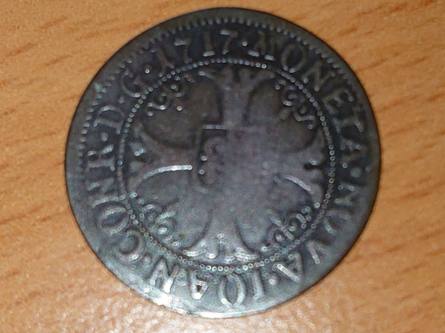 Alle Münzen: Basel Bistum: 1/2 Batzen 1717 *** – Gebraucht aus Pfungen von Aguti77