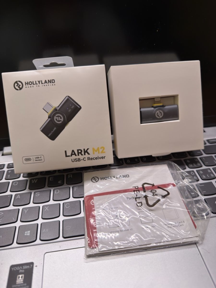 Microfoni: Hollyland VERBINDER Lark M2 Wireless Mikrofon Lightning – Nuovo e nell'imballaggio originale da Zug venduto da car_fr2j