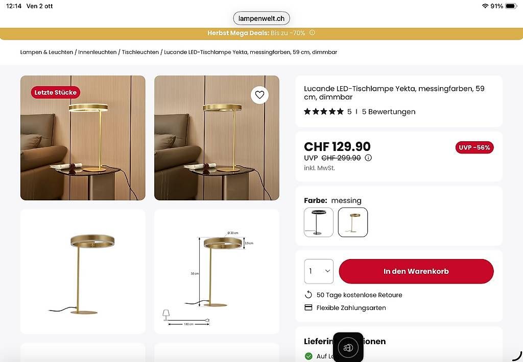 Lampade: Lampada a LED dimmerabile, nuova  – Nuovo e nell'imballaggio originale da Muzzano venduto da guf_ydd6 4