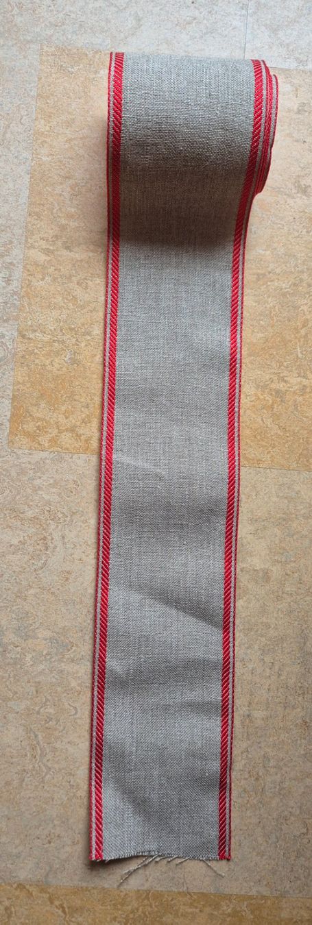 Tessuti: Stoffband mit rotem Rand, 10 cm – Nuovo (secondo la descrizione) da Emmenbrücke venduto da Levira8
