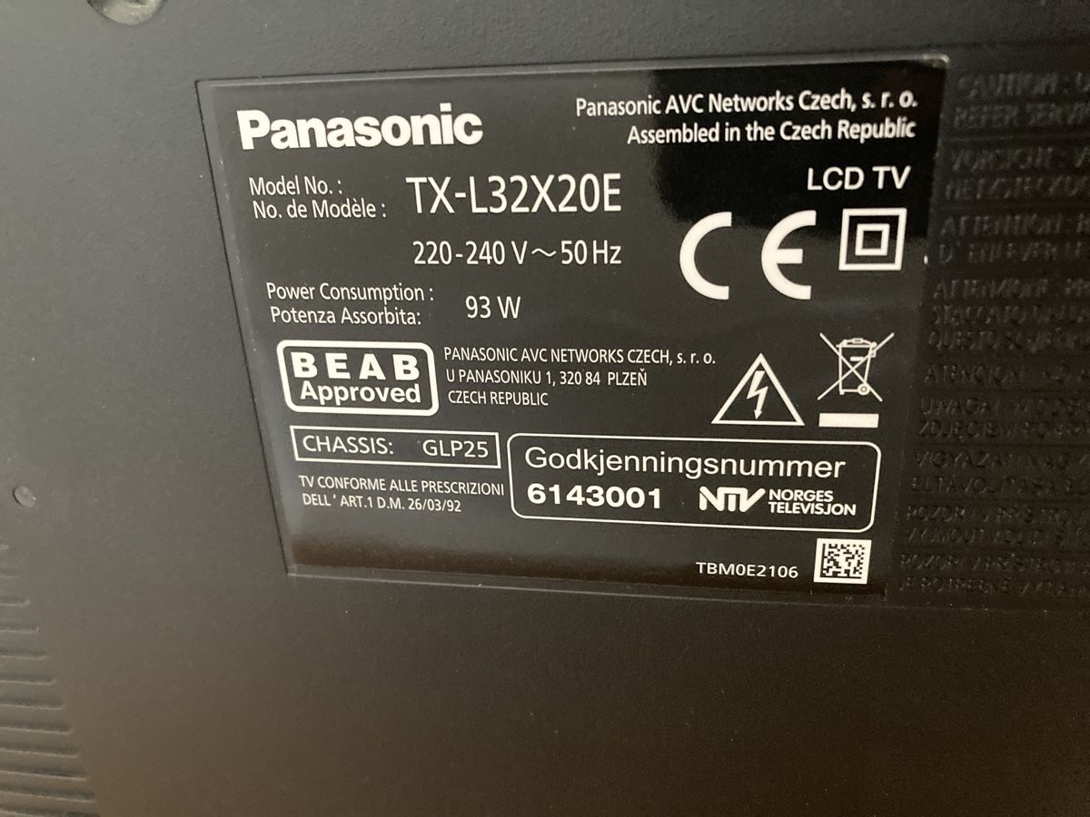 Panasonic Televisori: Panasonic TX-L32X20E – Usato da Winterthur venduto da OlesyaKr 3