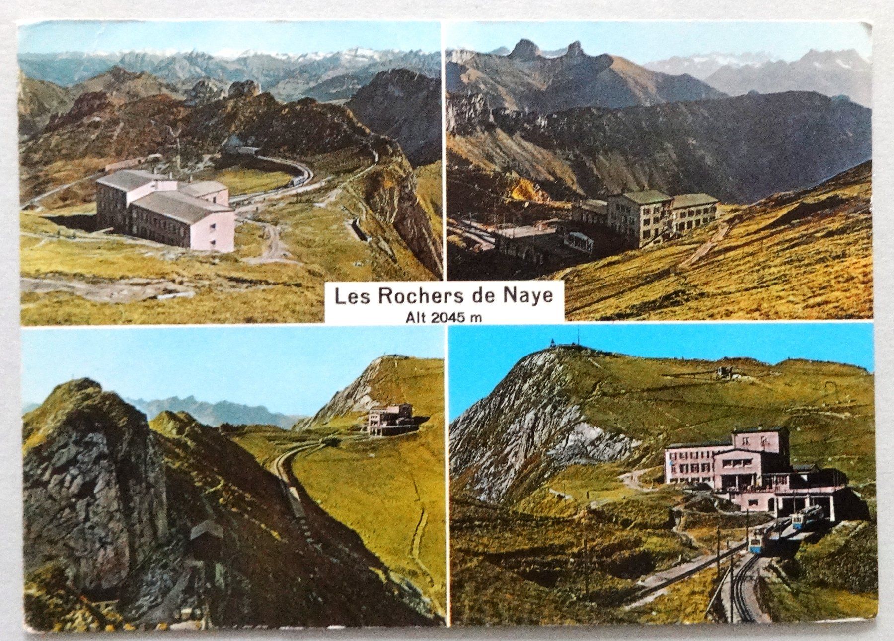 Ansichtskarten: Les Rochers de Naye, alt. 2045 m – Gebraucht aus Fétigny von Billy2miny