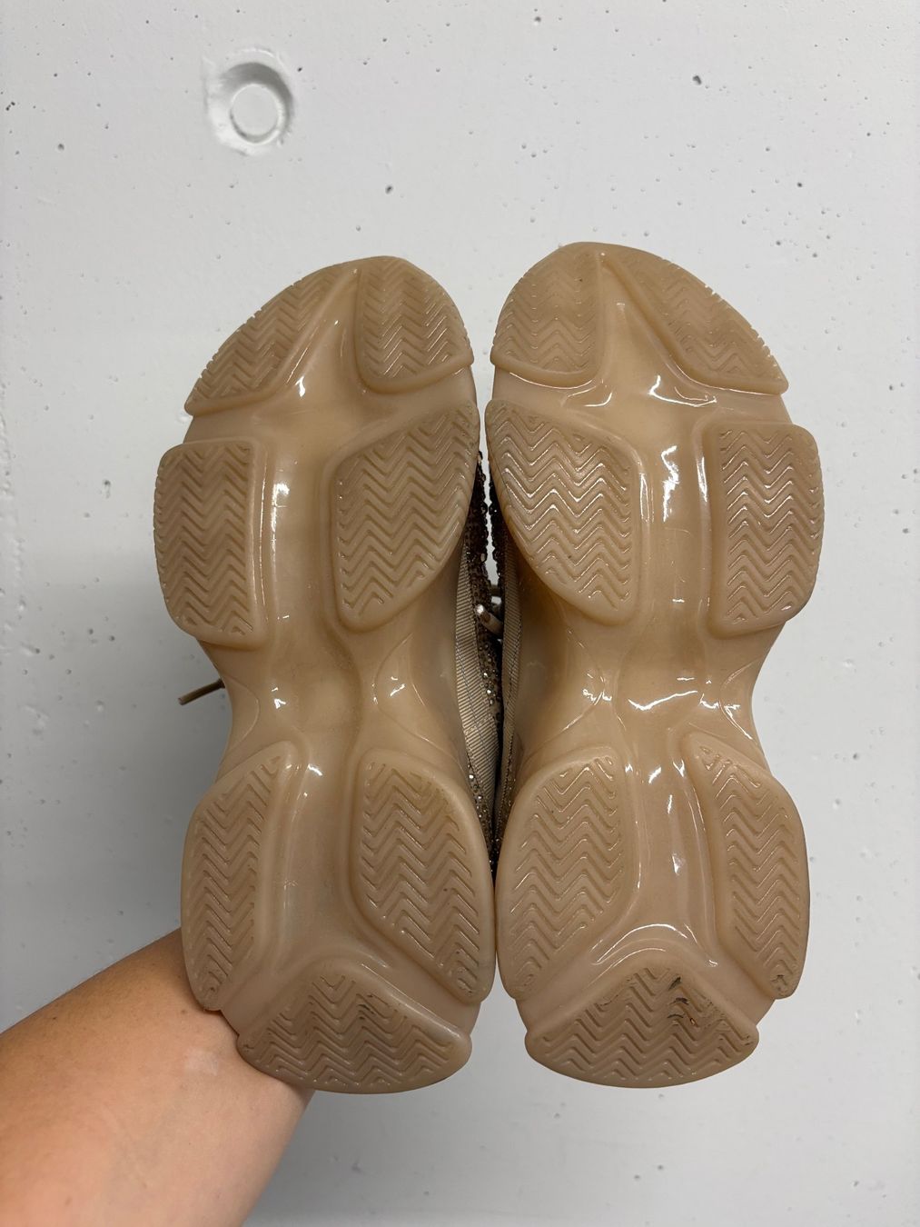 Steve Madden Scarpe da donna: Steve Madden Sneaker beige mit Strass Gr. 39 Maxilla-R – Nuovo (secondo la descrizione) da Regensdorf venduto da secondchancefashion 4