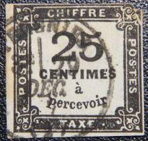 Frankreich Porto Kat. 5 gest. 1871 Kat. 55 Euro