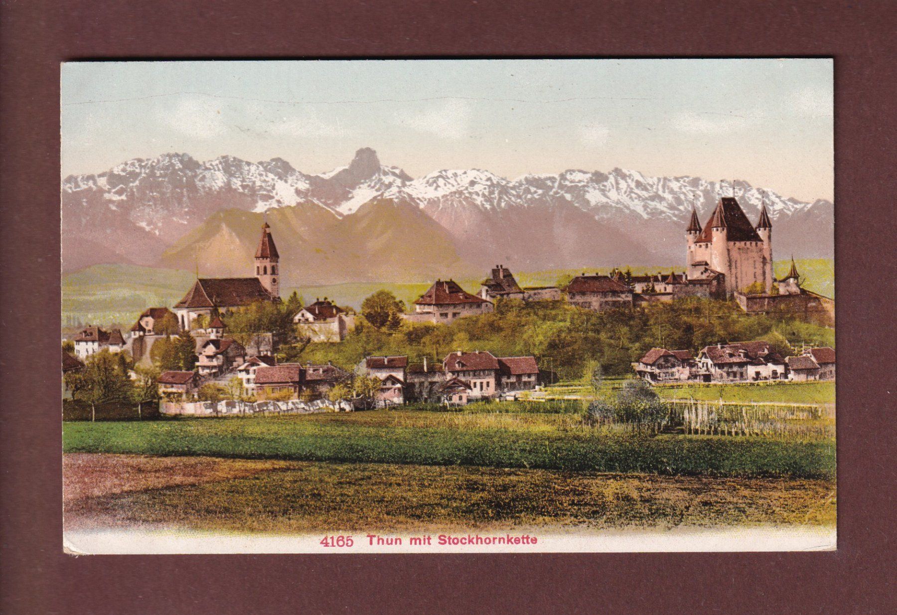 Cartes postales: THUN - Kirche - Schloss - Stockhornkette – D'occasion à Pully par nicecards