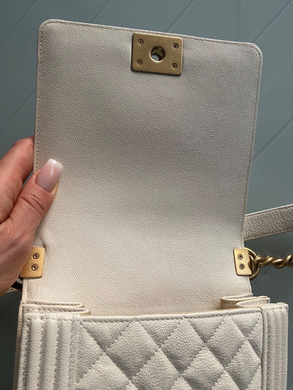 Chanel Borse: CHANEL North South Boy Leder Mini Cross body Original – Usato da Zürich venduto da NNK28 6