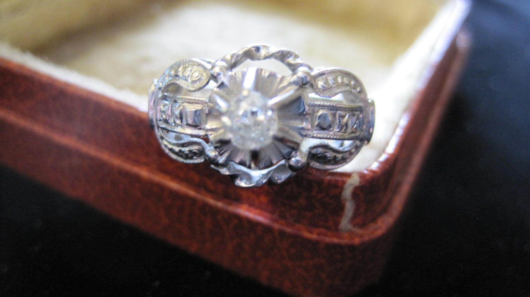 Ringe: Ring Art Deco- Brillant - 18 ct – Gebraucht aus Bischofszell von Joachim-115 3