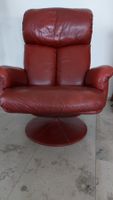Drehbarer Design Vintage Ledersessel 1960er von Leolux