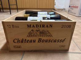 12 Fl. Château Bouscassé 2006 Madiran in Originalholzkiste