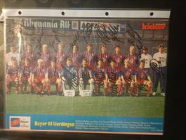 Bayer Uerdingen - 20x30cm Handsigniert - Saison 1991/92
