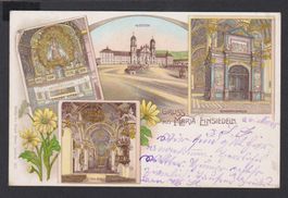Einsiedeln   -   alte 4-Bild - Litho - AK von 1905