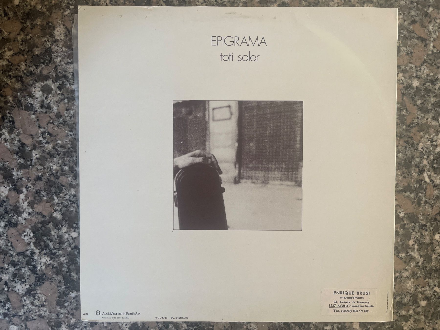 Dischi in vinile: S1604/Toti Soler - Epigrama – Usato da Frutigen venduto da Philippe_jsp