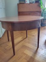table ronde ancienne en bois massif