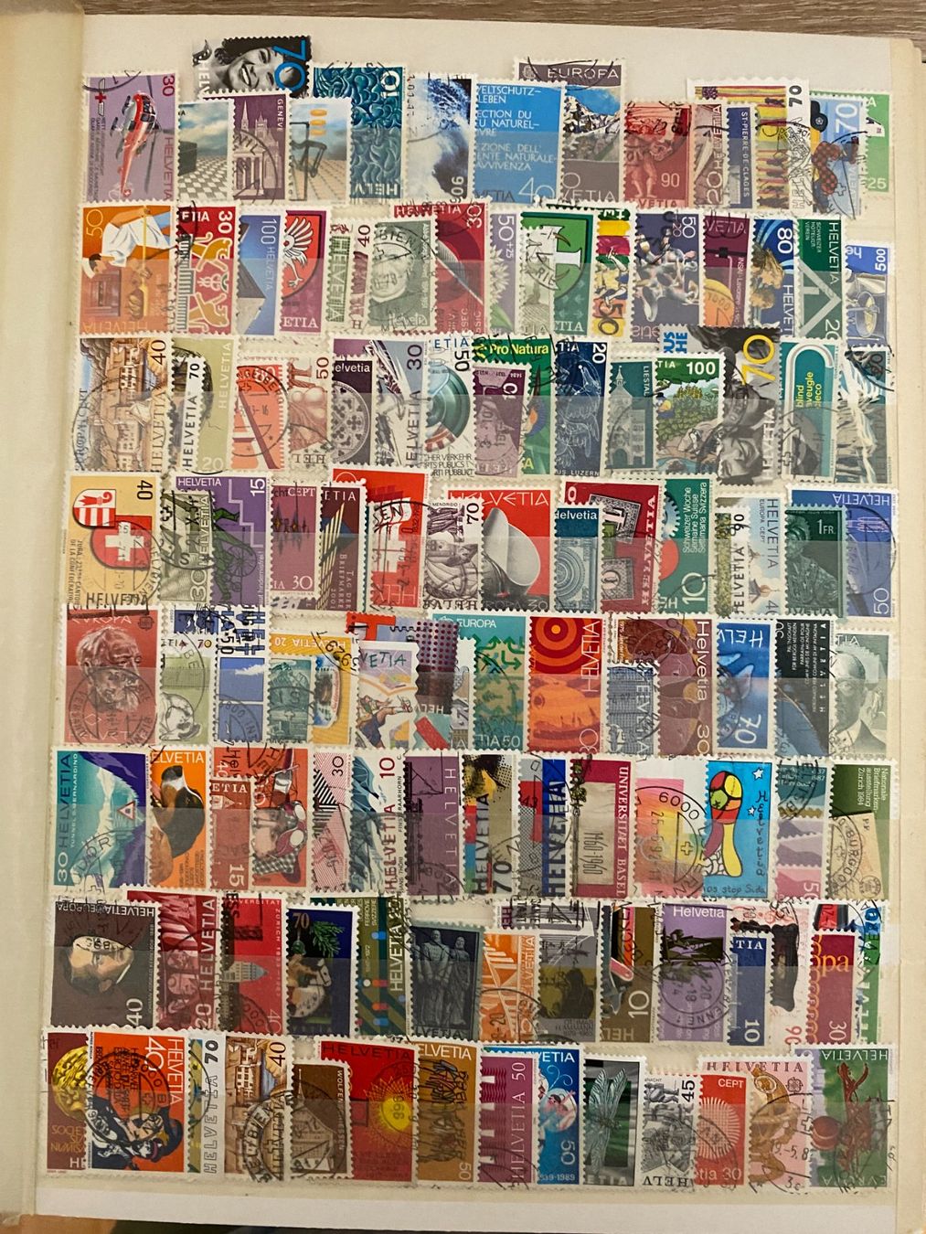 Alle Briefmarken: Briefmarken Schweiz 120 stuck – Gebraucht aus matten b. interlaken von jfran17