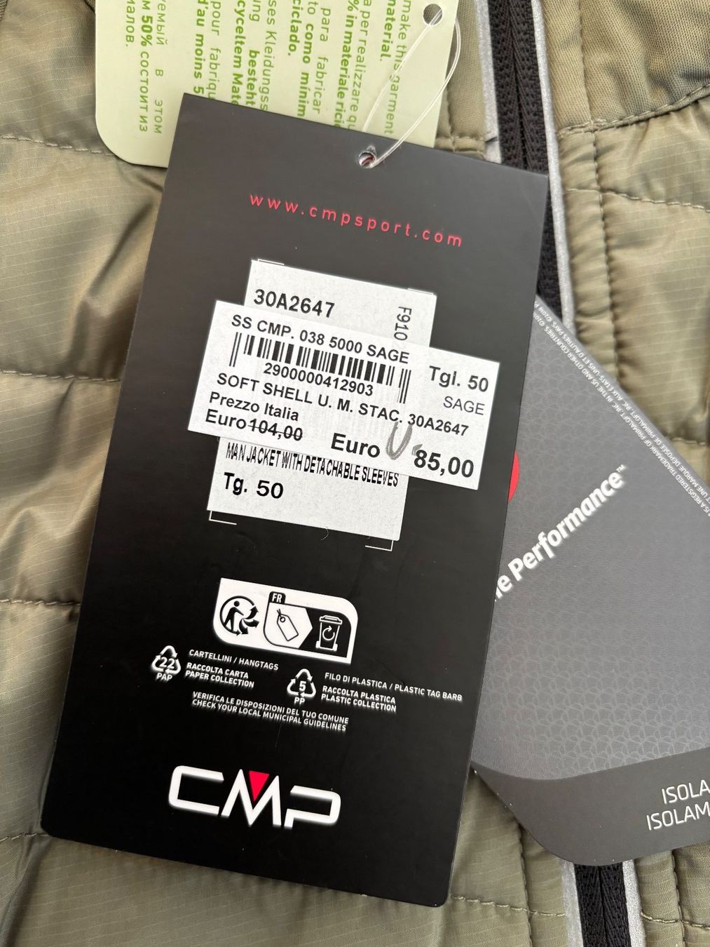 CMP Vestes: CMP Herren Light Softshell Jacke – Neuf avec emballage d'origine à Giffers par Claimjumper69 2