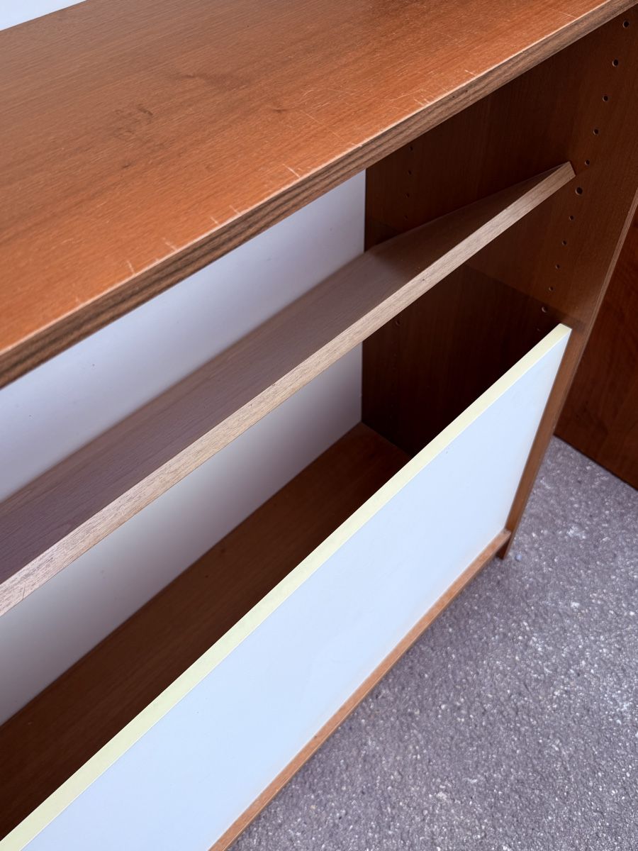 Étagères: Mid-Century Regal mit Klappfach & kleine Kommode – D'occasion à Konolfingen par petzipetz 2